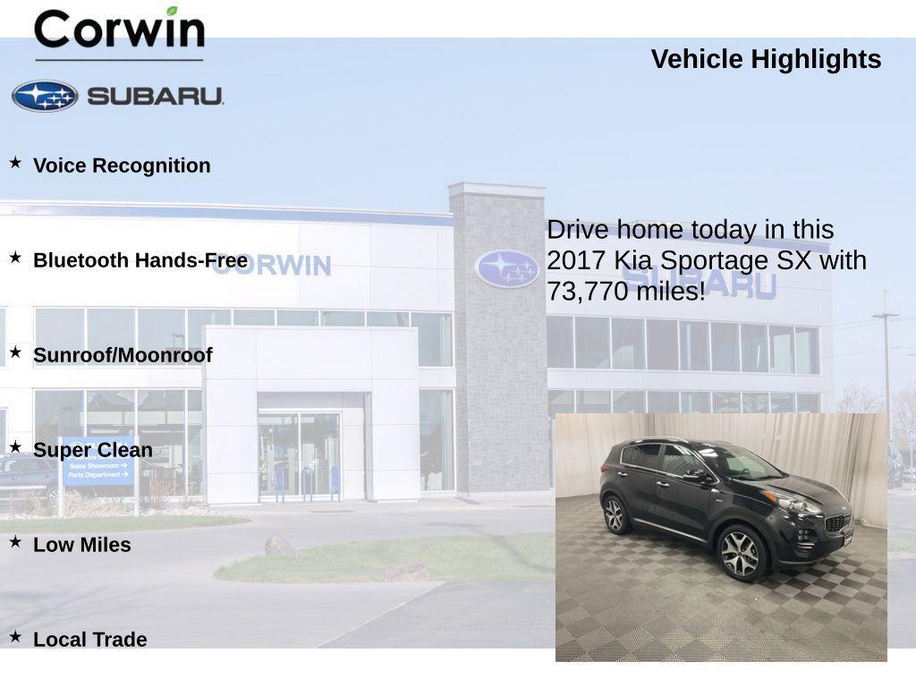 used 2017 Kia Sportage car, priced at $15,000