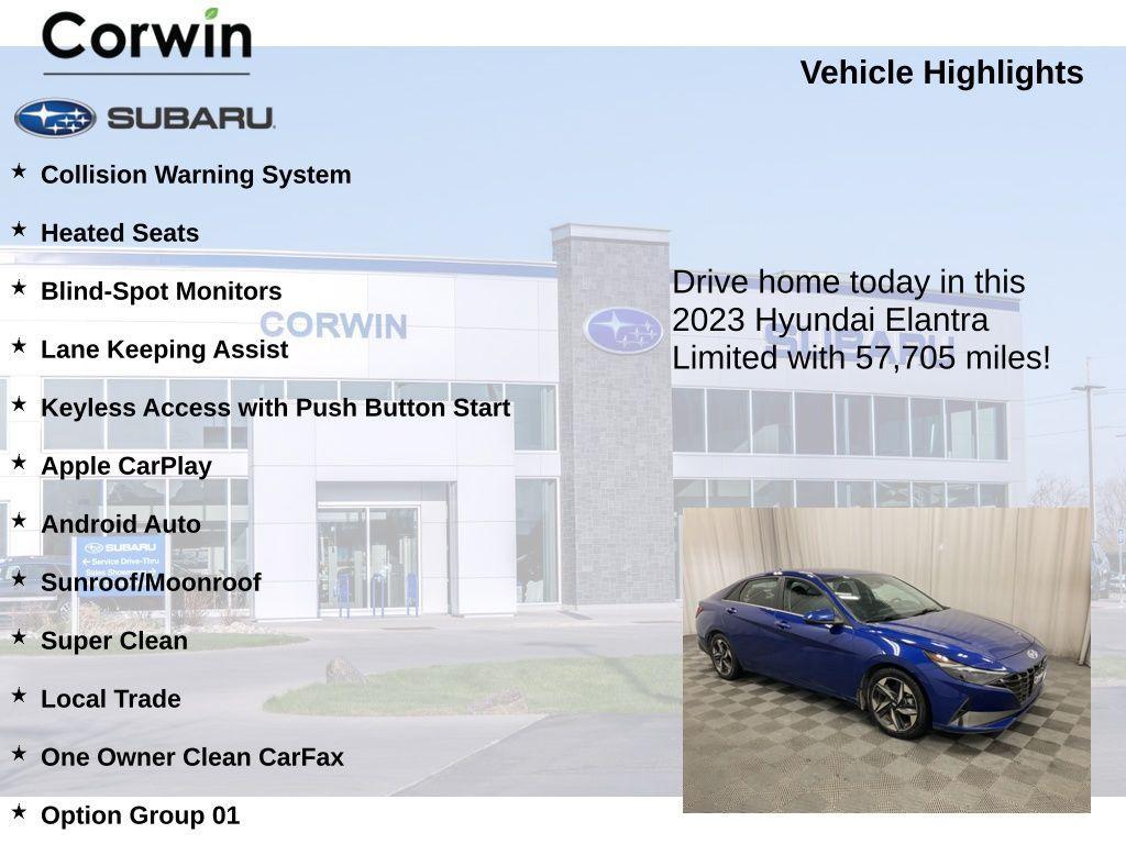 used 2023 Hyundai Elantra car, priced at $17,997