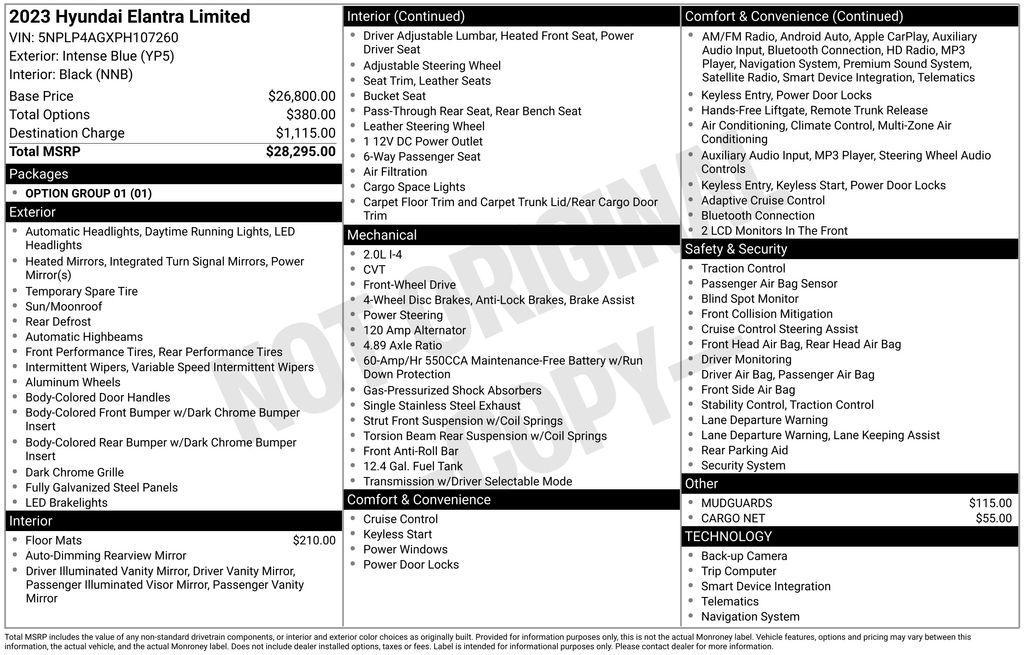 used 2023 Hyundai Elantra car, priced at $17,997