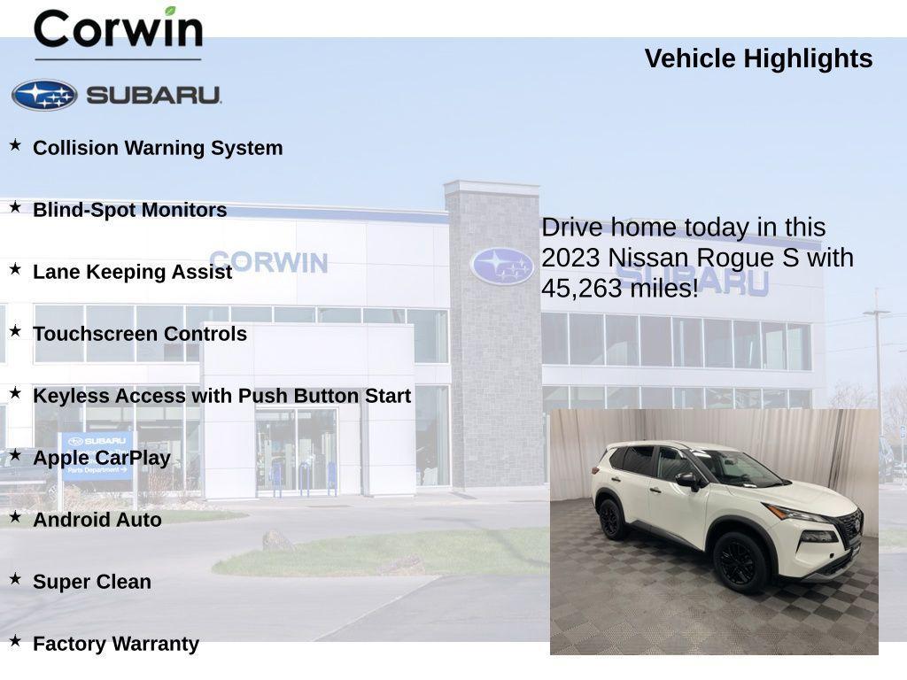 used 2023 Nissan Rogue car, priced at $17,997