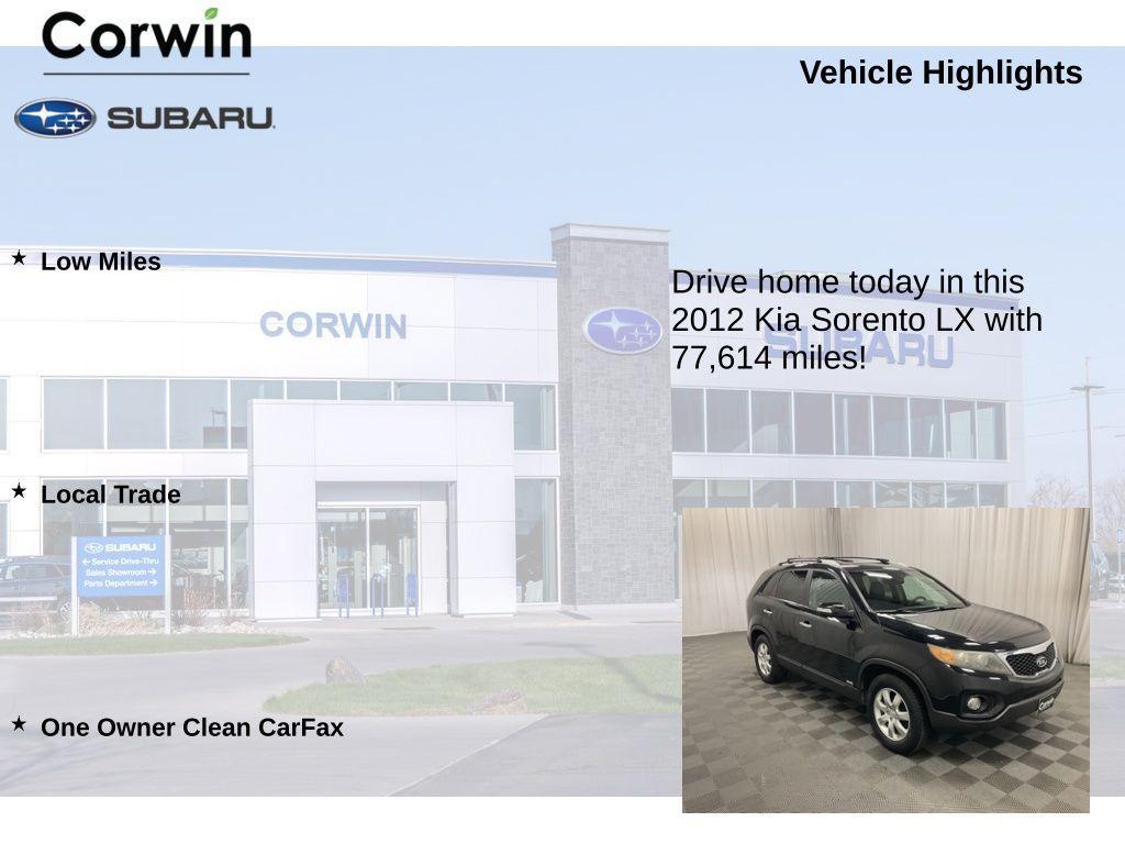 used 2012 Kia Sorento car, priced at $7,747