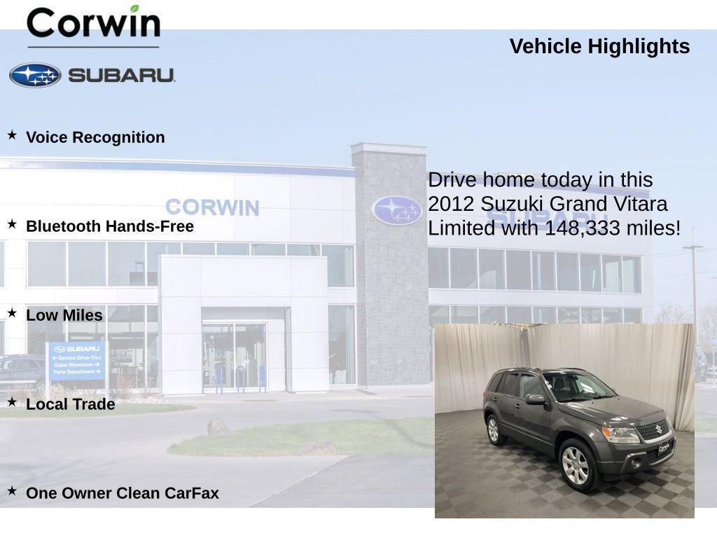 used 2012 Suzuki Grand Vitara car, priced at $7,998