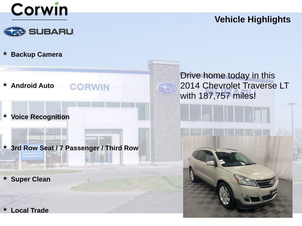 used 2014 Chevrolet Traverse car, priced at $6,900