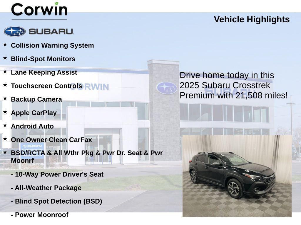 used 2025 Subaru Crosstrek car, priced at $26,498