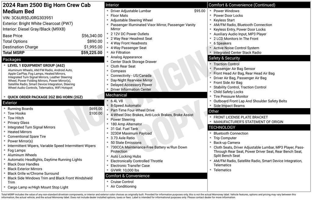 used 2024 Ram 2500 car, priced at $38,497