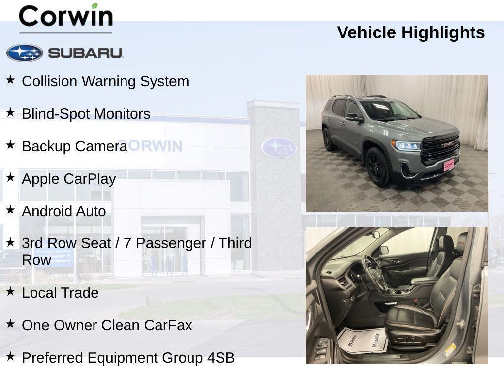 used 2022 GMC Acadia car, priced at $22,998