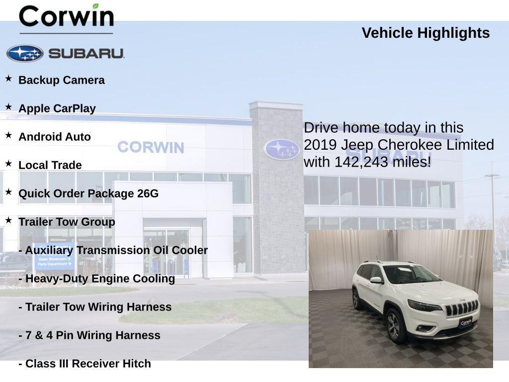 used 2019 Jeep Cherokee car, priced at $13,498