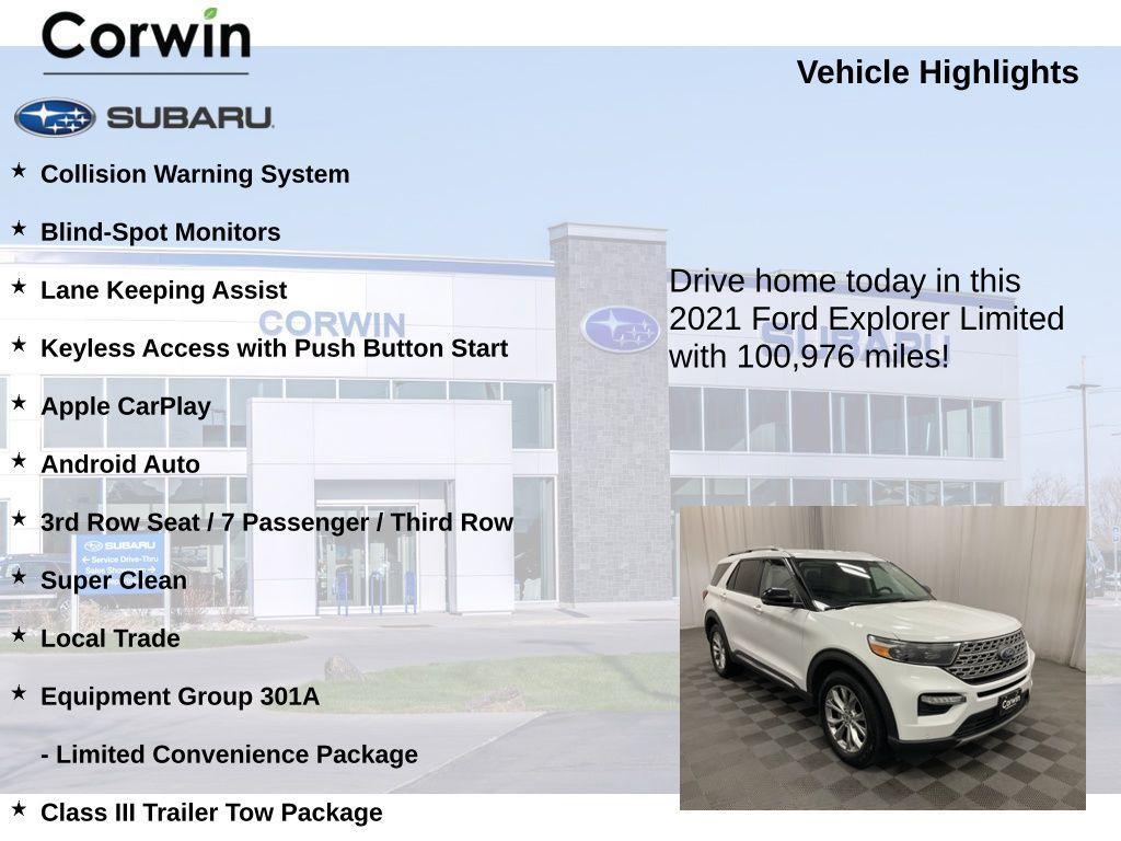 used 2021 Ford Explorer car, priced at $22,497