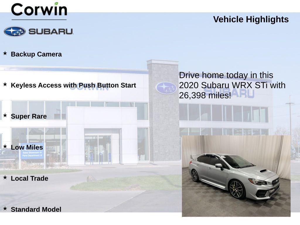 used 2020 Subaru WRX STI car, priced at $32,997