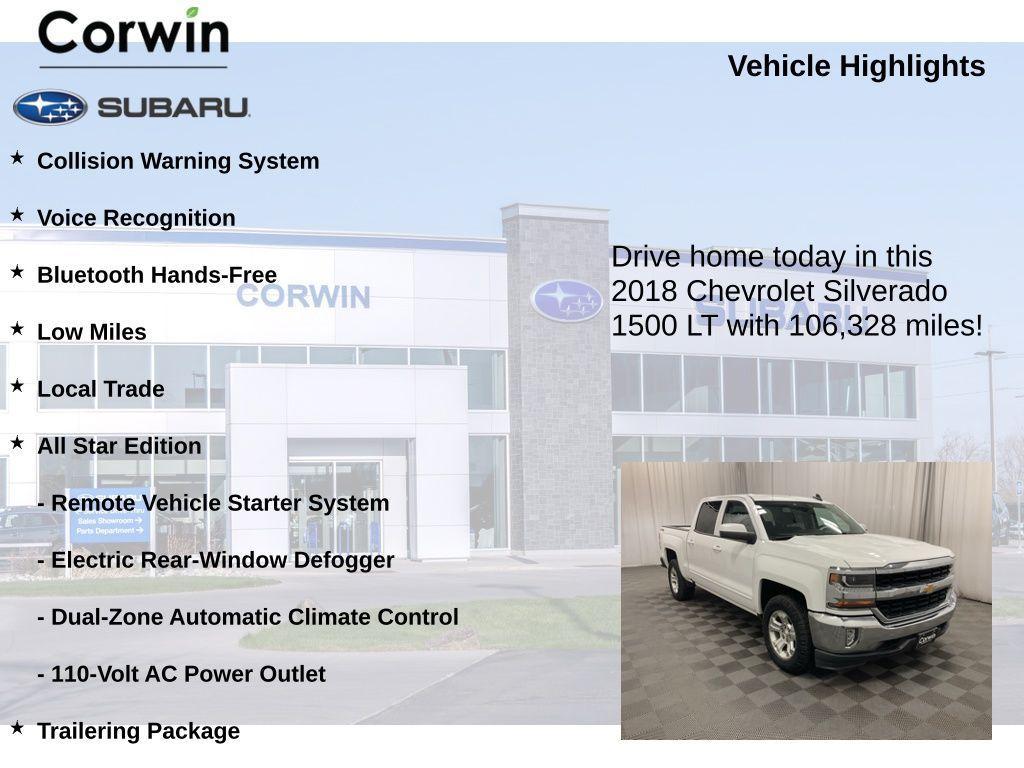 used 2018 Chevrolet Silverado 1500 car, priced at $21,497