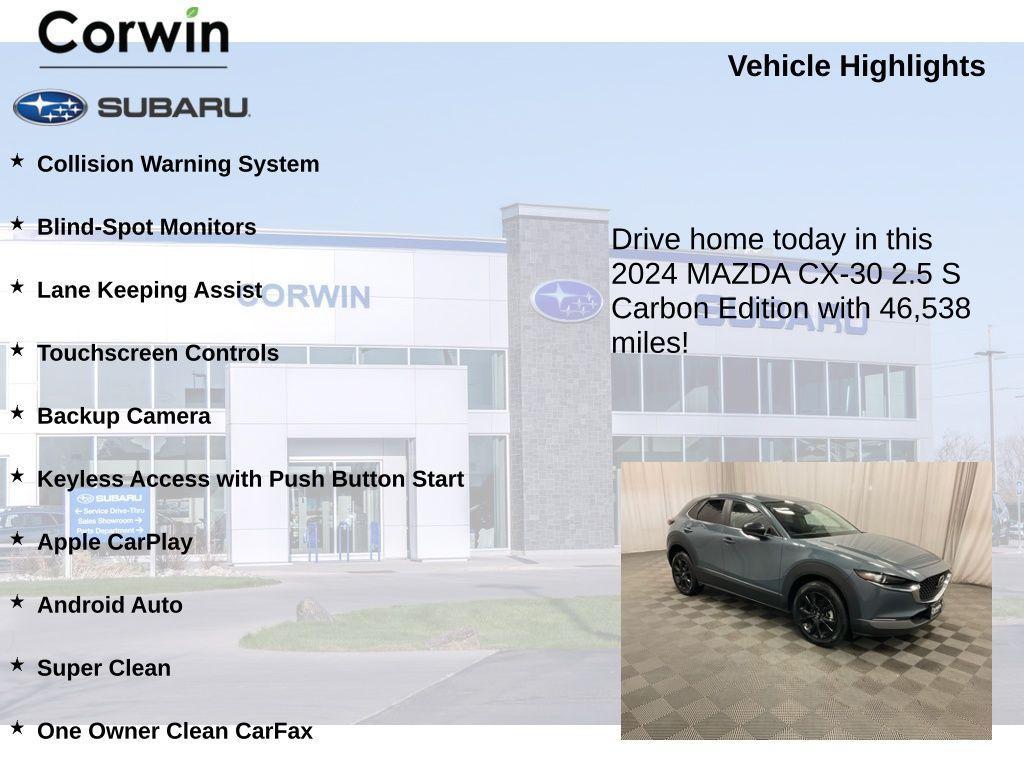 used 2024 Mazda CX-30 car, priced at $22,498