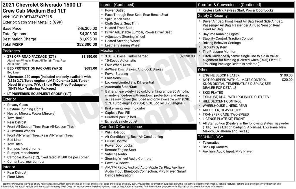 used 2021 Chevrolet Silverado 1500 car, priced at $27,498