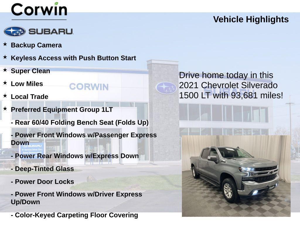 used 2021 Chevrolet Silverado 1500 car, priced at $27,498