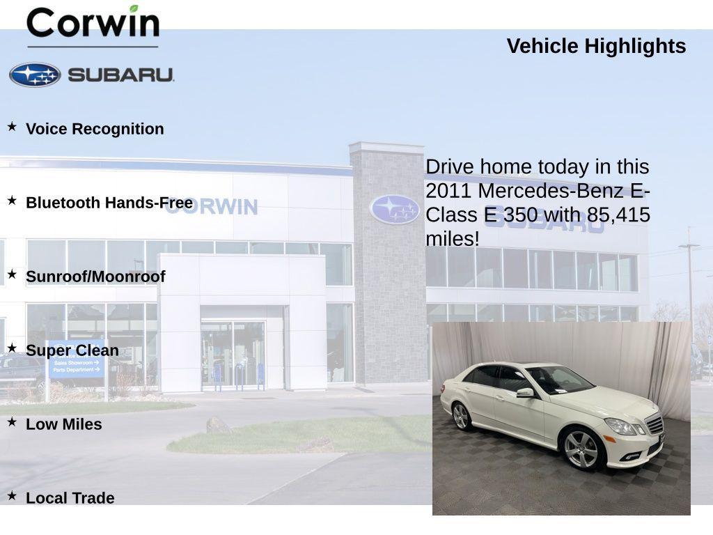 used 2011 Mercedes-Benz E-Class car, priced at $10,998