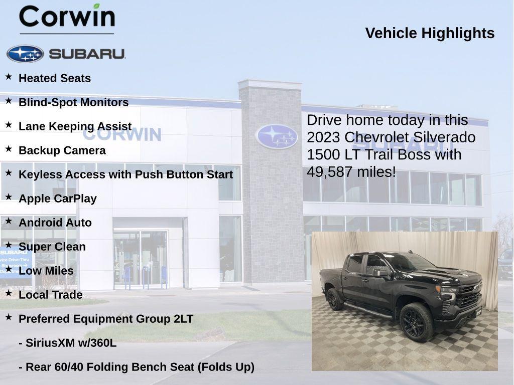 used 2023 Chevrolet Silverado 1500 car, priced at $43,498