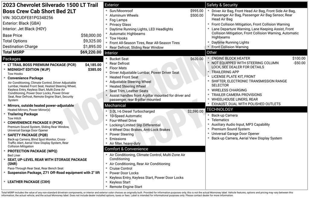 used 2023 Chevrolet Silverado 1500 car, priced at $43,498