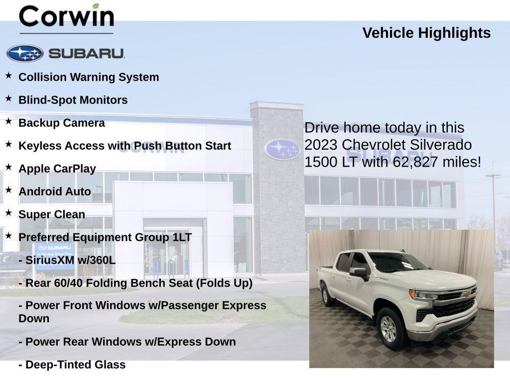 used 2023 Chevrolet Silverado 1500 car, priced at $32,998