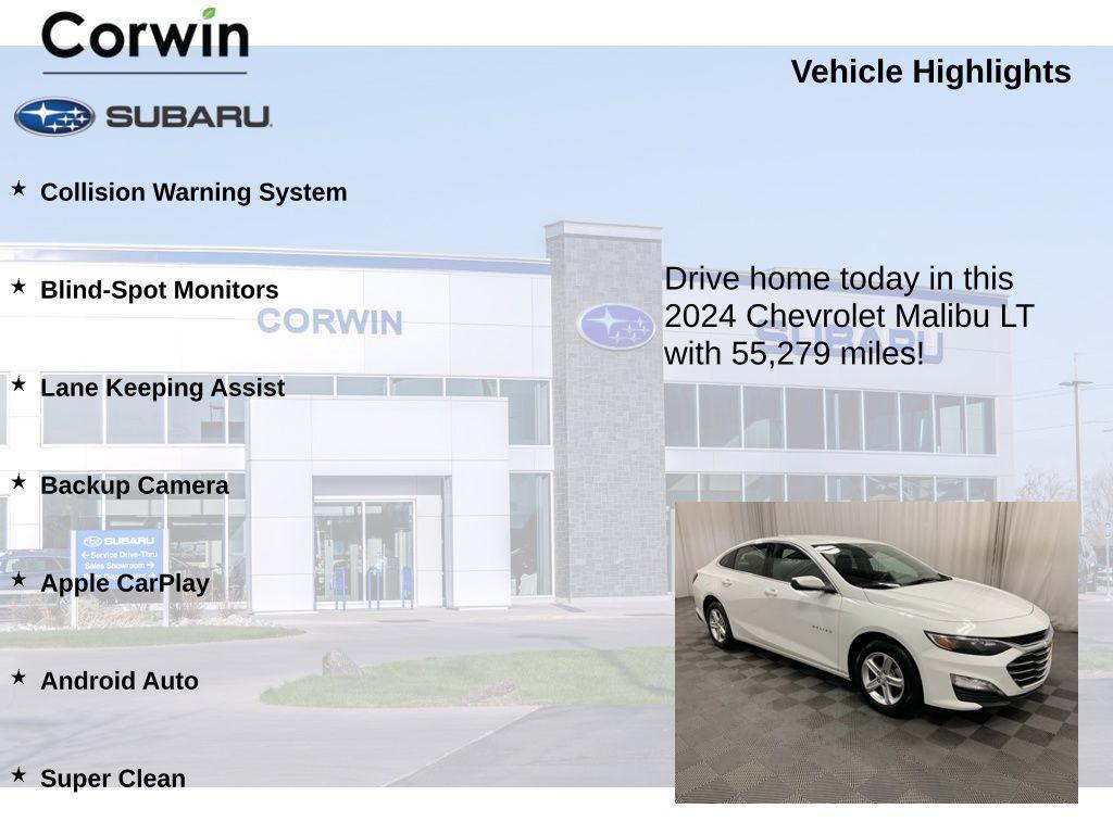used 2024 Chevrolet Malibu car, priced at $16,998