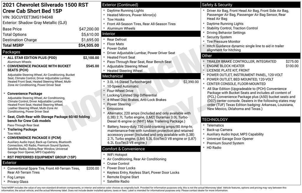 used 2021 Chevrolet Silverado 1500 car, priced at $29,998