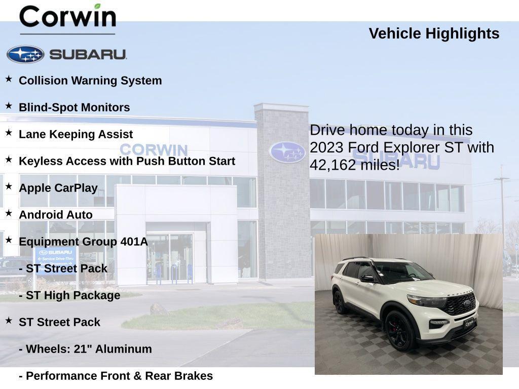 used 2023 Ford Explorer car, priced at $39,889