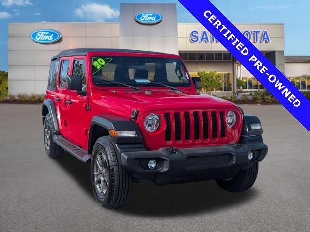 used 2020 Jeep Wrangler Unlimited car, priced at $23,000