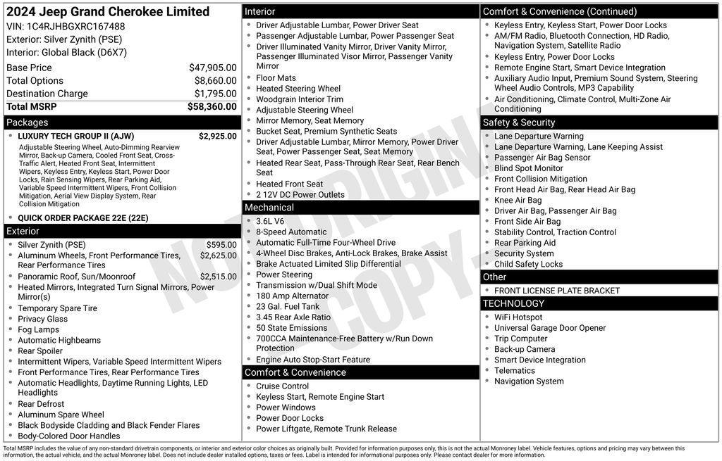 used 2024 Jeep Grand Cherokee car, priced at $32,794