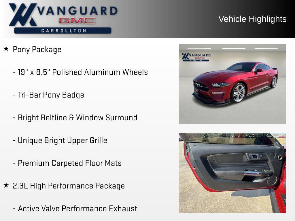 used 2020 Ford Mustang car, priced at $20,029