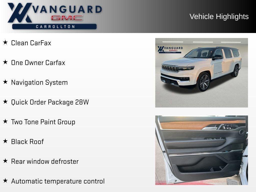 used 2024 Jeep Grand Wagoneer L car, priced at $60,894