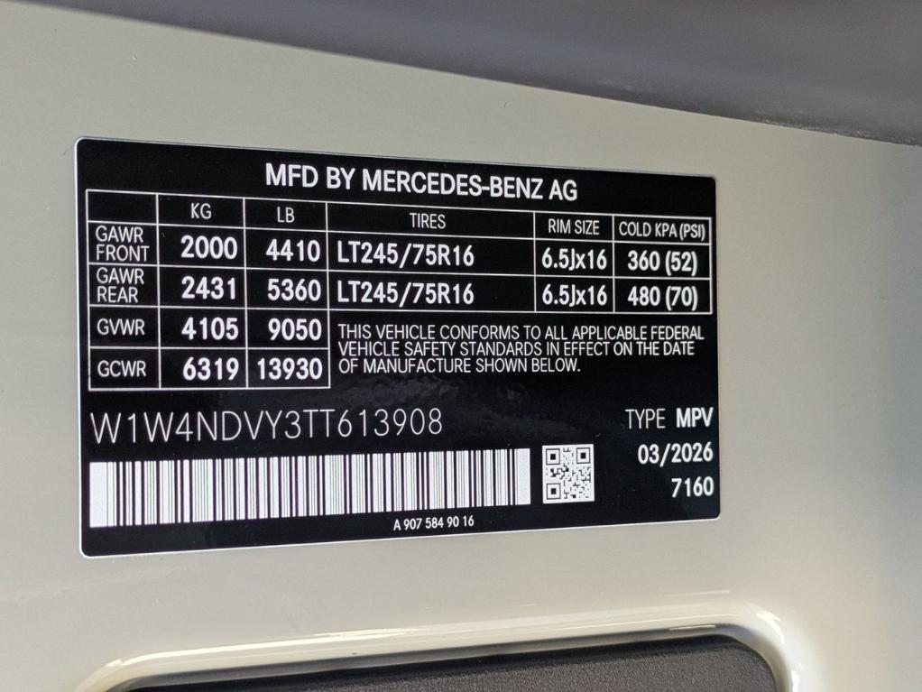 new 2026 Mercedes-Benz Sprinter 2500 car, priced at $85,454