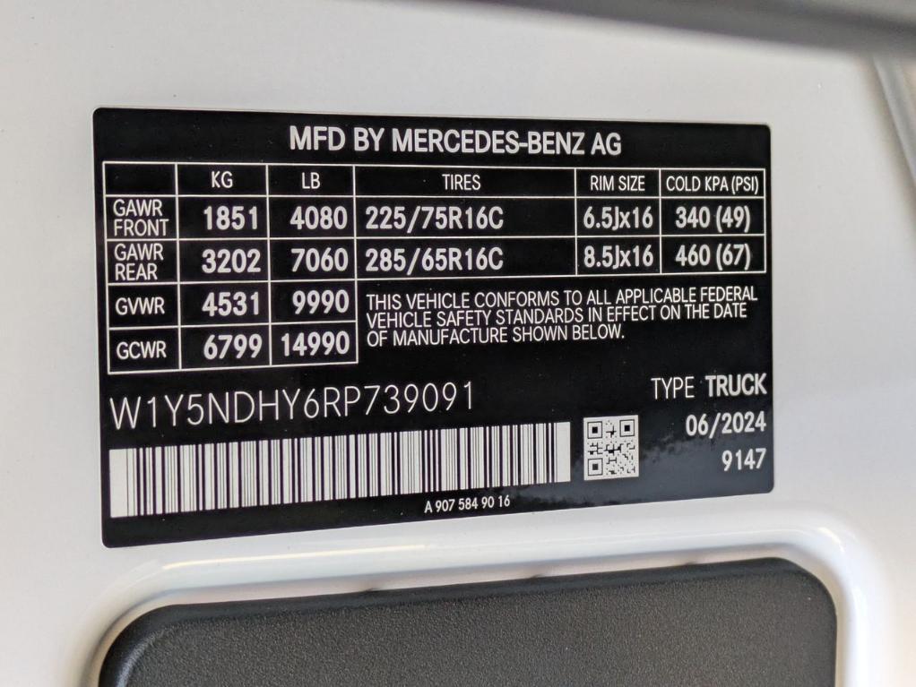 new 2024 Mercedes-Benz Sprinter 3500 car, priced at $61,795