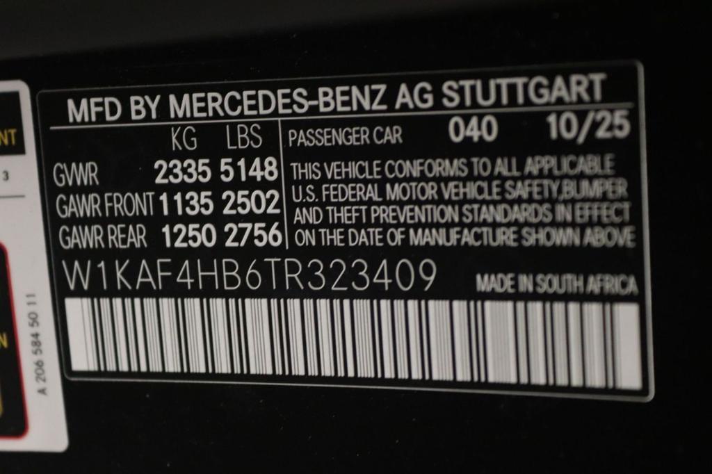 new 2026 Mercedes-Benz C-Class car, priced at $54,535
