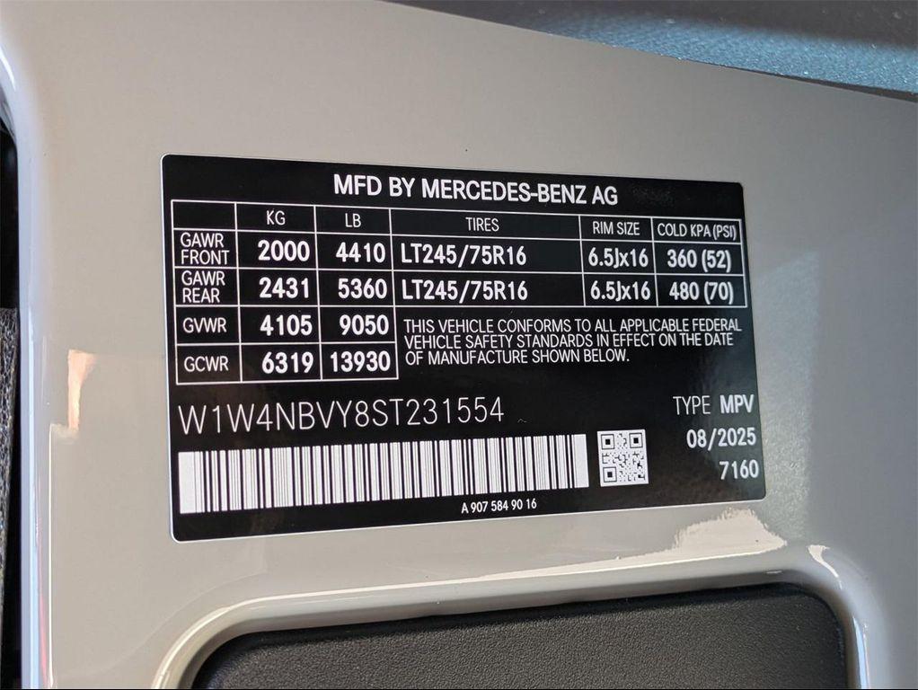 new 2025 Mercedes-Benz Sprinter 2500 car, priced at $83,994