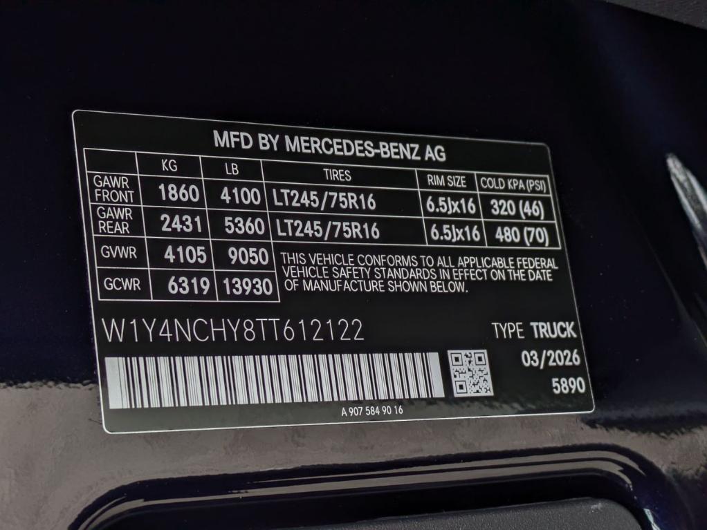 new 2026 Mercedes-Benz Sprinter 2500 car, priced at $75,927