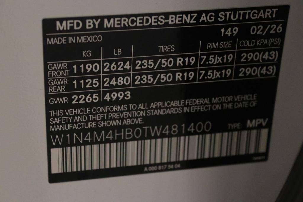 new 2026 Mercedes-Benz GLB 250 car, priced at $52,020