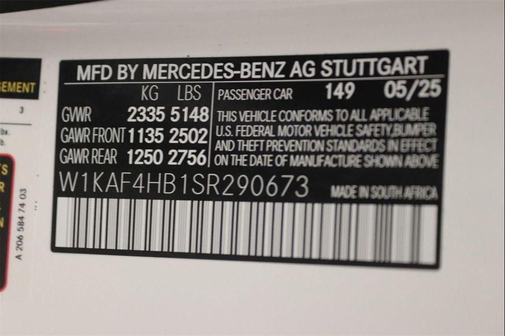 new 2025 Mercedes-Benz C-Class car, priced at $52,885