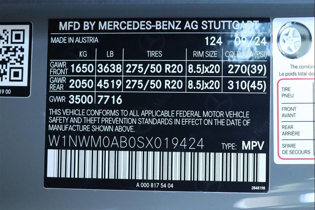 new 2025 Mercedes-Benz G-Class car, priced at $191,090