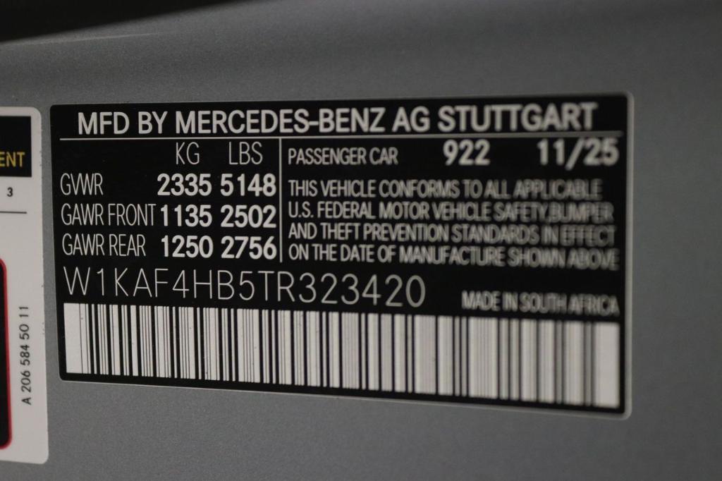 new 2026 Mercedes-Benz C-Class car, priced at $55,285