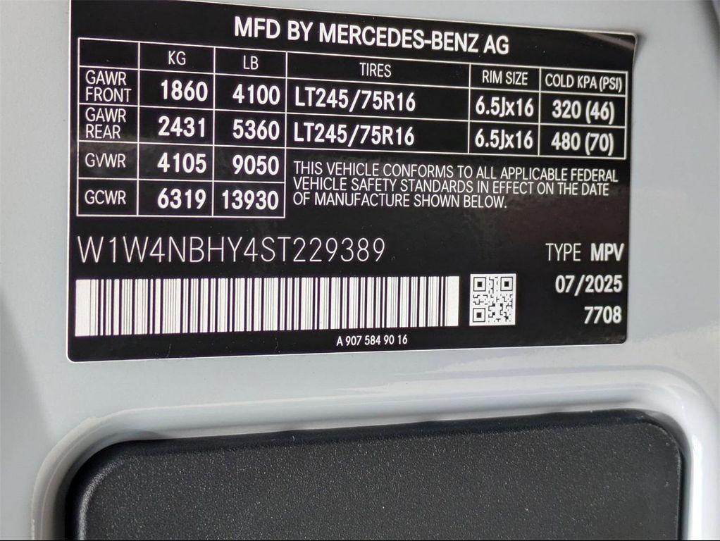 new 2025 Mercedes-Benz Sprinter 2500 car, priced at $74,466