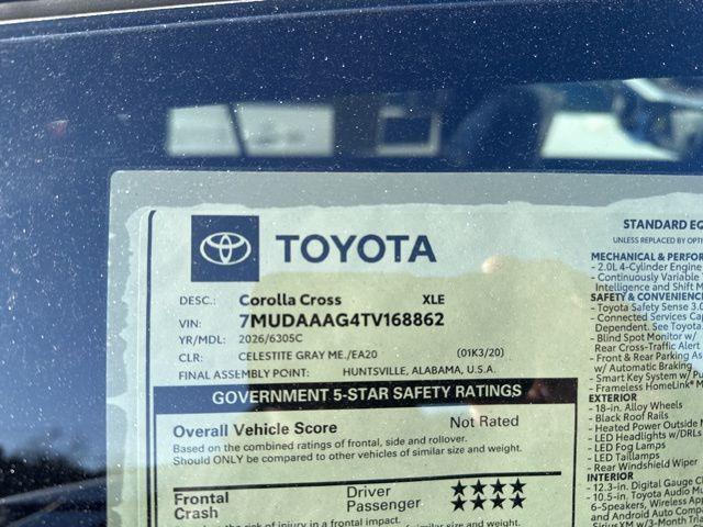 new 2026 Toyota Corolla Cross car, priced at $31,867