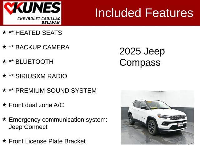 used 2025 Jeep Compass car, priced at $23,536