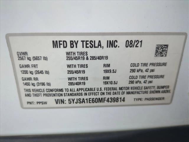 used 2021 Tesla Model S car, priced at $49,991