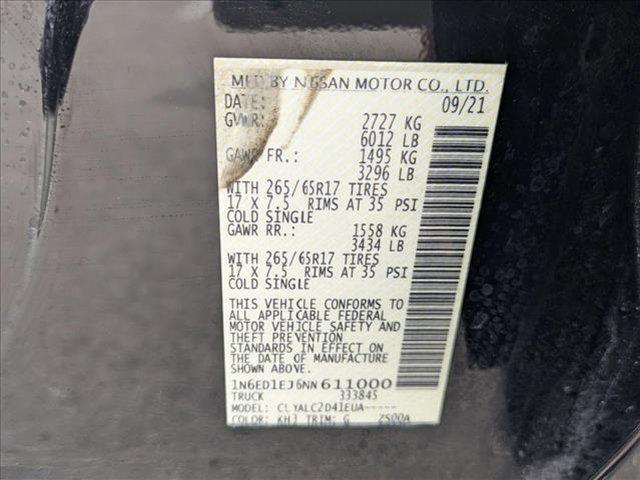 used 2022 Nissan Frontier car, priced at $25,995