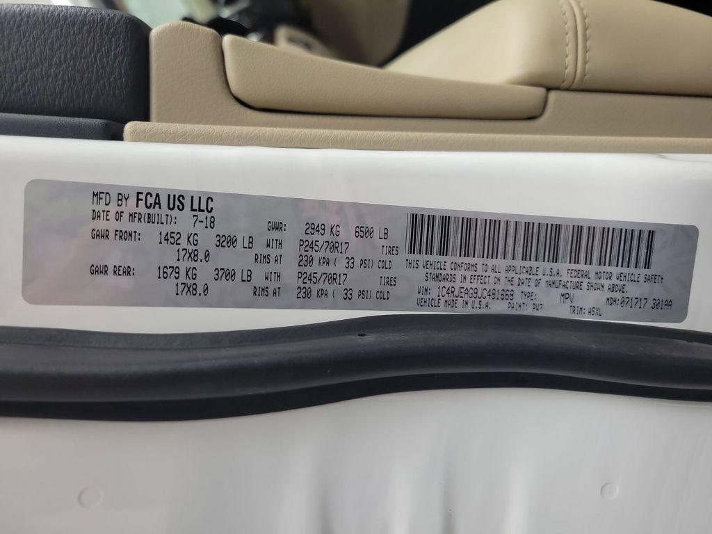 used 2018 Jeep Grand Cherokee car, priced at $14,498