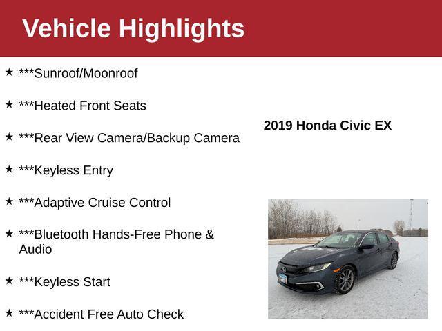 used 2019 Honda Civic car, priced at $14,000
