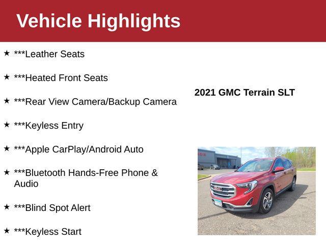 used 2021 GMC Terrain car, priced at $19,350