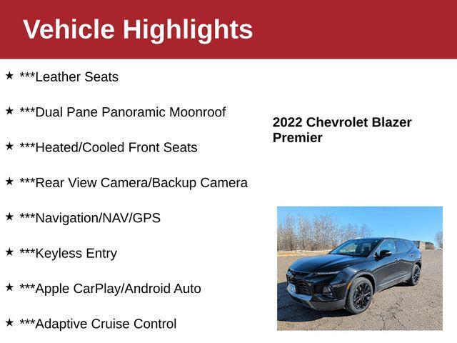 used 2022 Chevrolet Blazer car, priced at $27,000