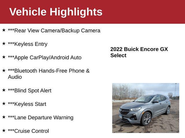 used 2022 Buick Encore GX car, priced at $19,000