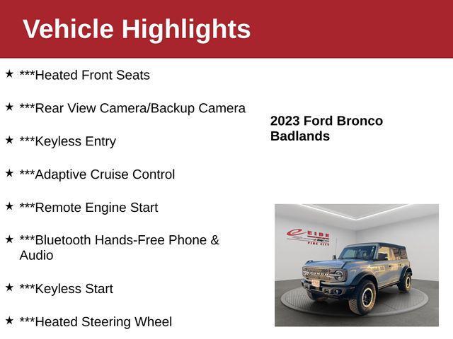 used 2023 Ford Bronco car, priced at $40,000