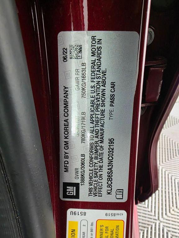 used 2022 Chevrolet Spark car, priced at $9,687