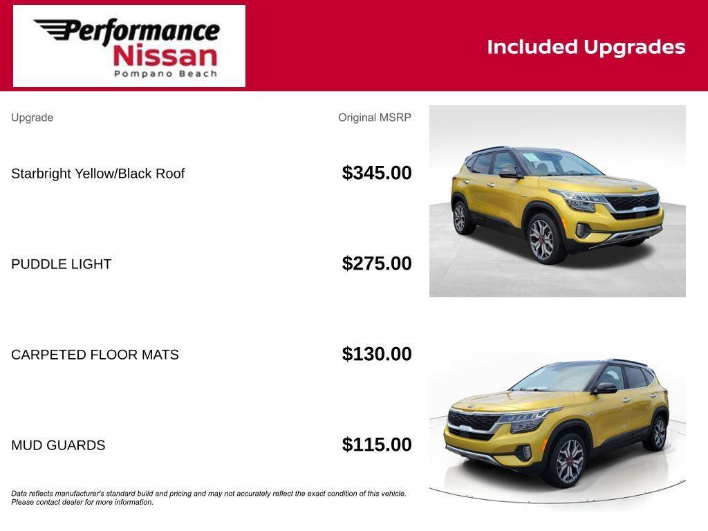 used 2021 Kia Seltos car, priced at $15,999